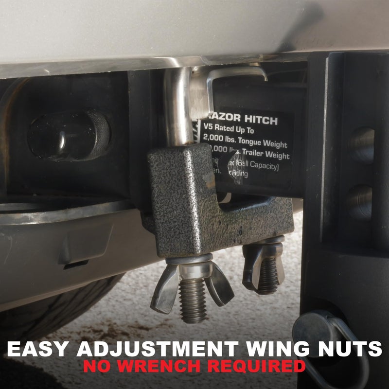 Trimax â€“ THC200 â€“ Anti-Rattle Clamp â€“ Fits 2" Hitch Receivers, Reduces Movement and Noise, Heavy-Duty Steel, Easy Installation, Secure Tight Fit - Image 3